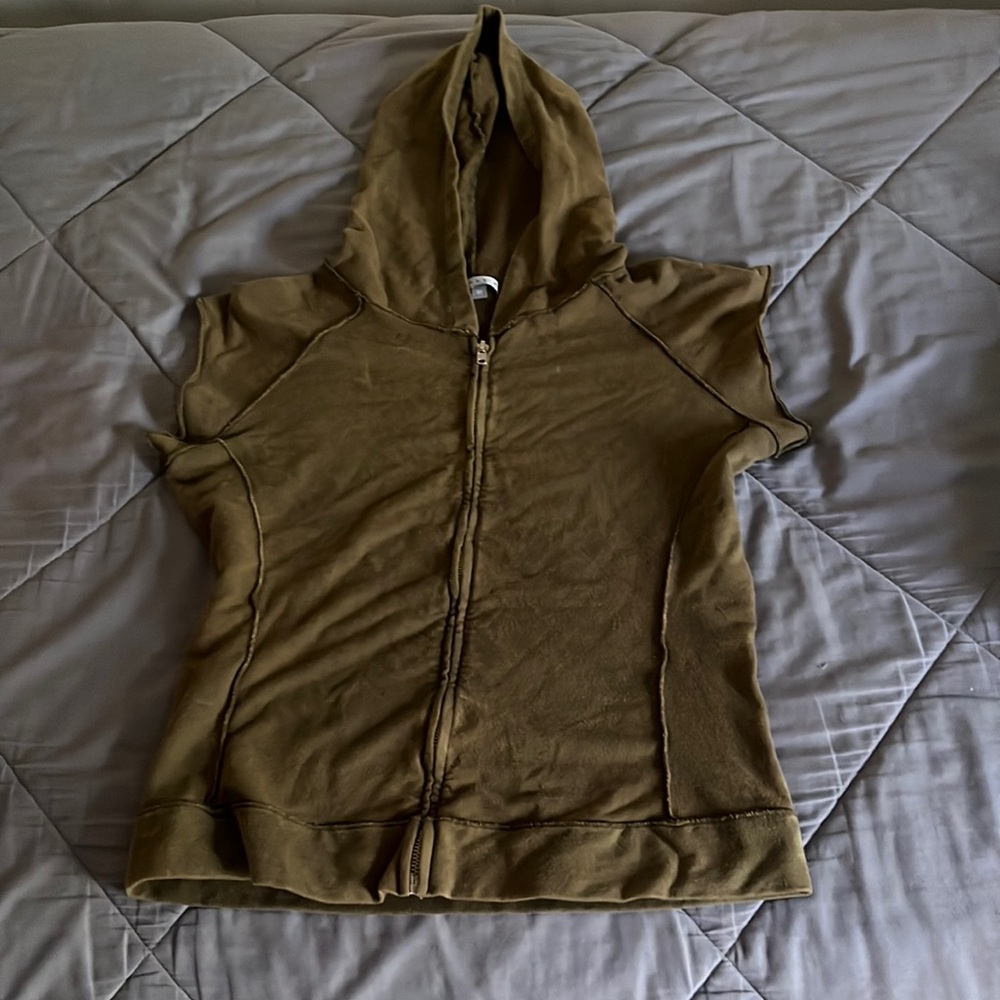 Girls Sleeveless Zip-up